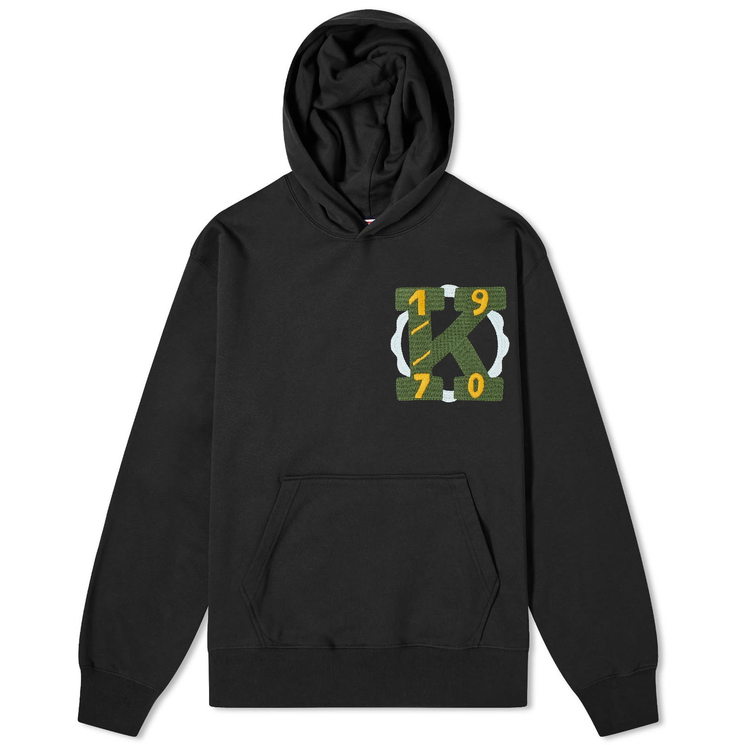 Mikina KENZO Drawn Varsity Popover Hoodie Čierna | FE55SW1754MF-99J, 0