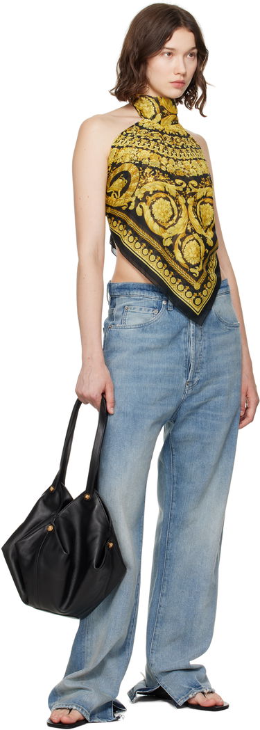 Tielko Versace Versace Barocco Foulard Halter Top Čierna | 1016588_1A11158, 3