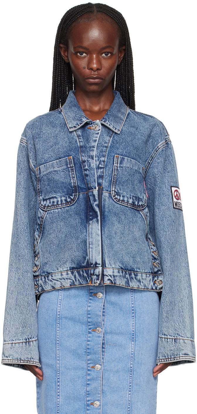 Bunda Moschino Moschino Jeans Vented Denim Jacket Modrá | 0508 8235, 0
