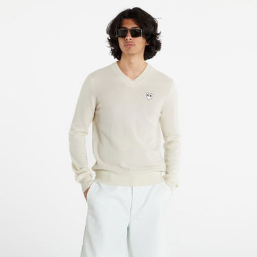 Sveter Comme des Garçons PLAY White Heart Pullover Béžová | P1N064, 2