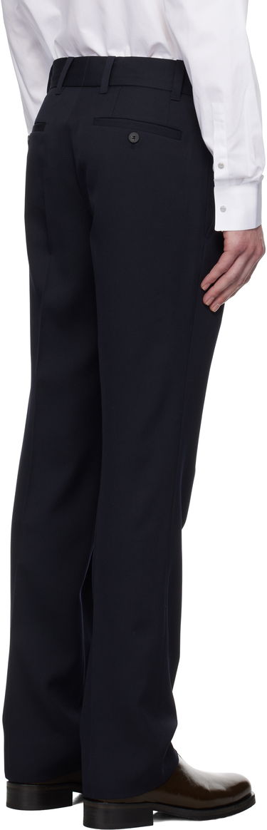 Nohavice WOOYOUNGMI Wooyoungmi Slim Straight Trousers Navy | W251PT01, 2
