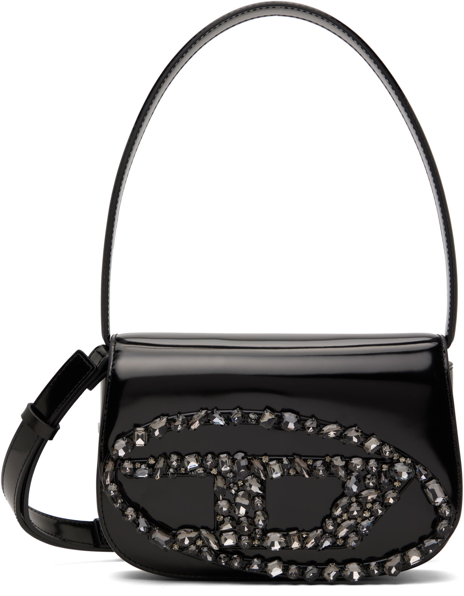 Kabelka Diesel Diesel 1DR Crystal-Embellished Shoulder Bag Čierna | X08396 P8036, 0