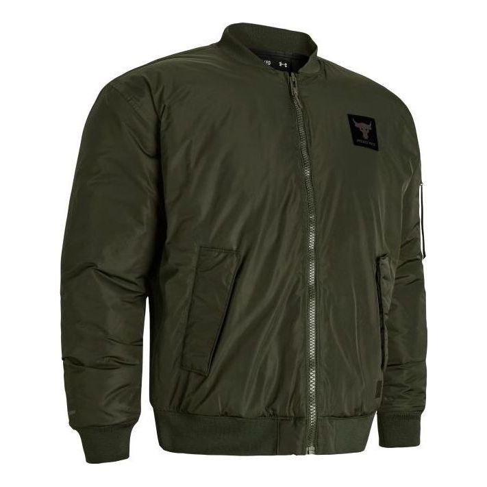 Bomber bunda Under Armour Project Rock Bomber Jacket Zelené | 1382278-390, 0