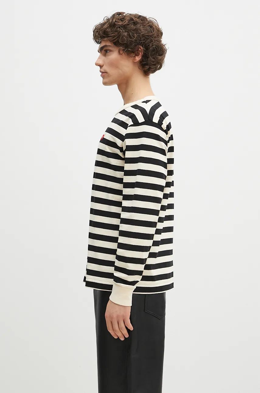 Tričko Human Made Striped Long Sleeve T-Shirt Biela | HM28CS039, 1
