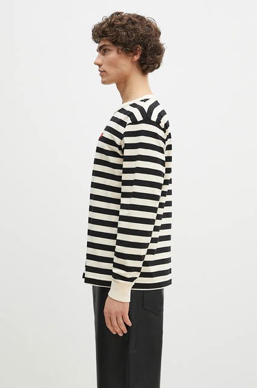 Tričko Human Made Striped Long Sleeve T-Shirt Biela | HM28CS039, 1