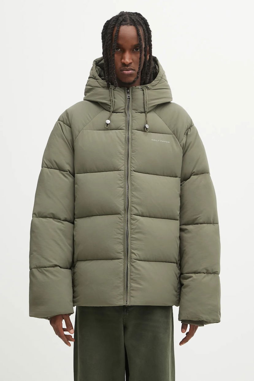 Prešívaná bunda DAILY PAPER Relaxed Puffer Jacket Zelené | 2522018
