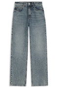 Straight-leg jeans with rhinestone embellishments
