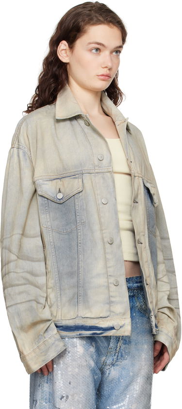 Bunda Acne Studios Acne Studios Oversized Denim Jacket Modrá | C90191-, 4