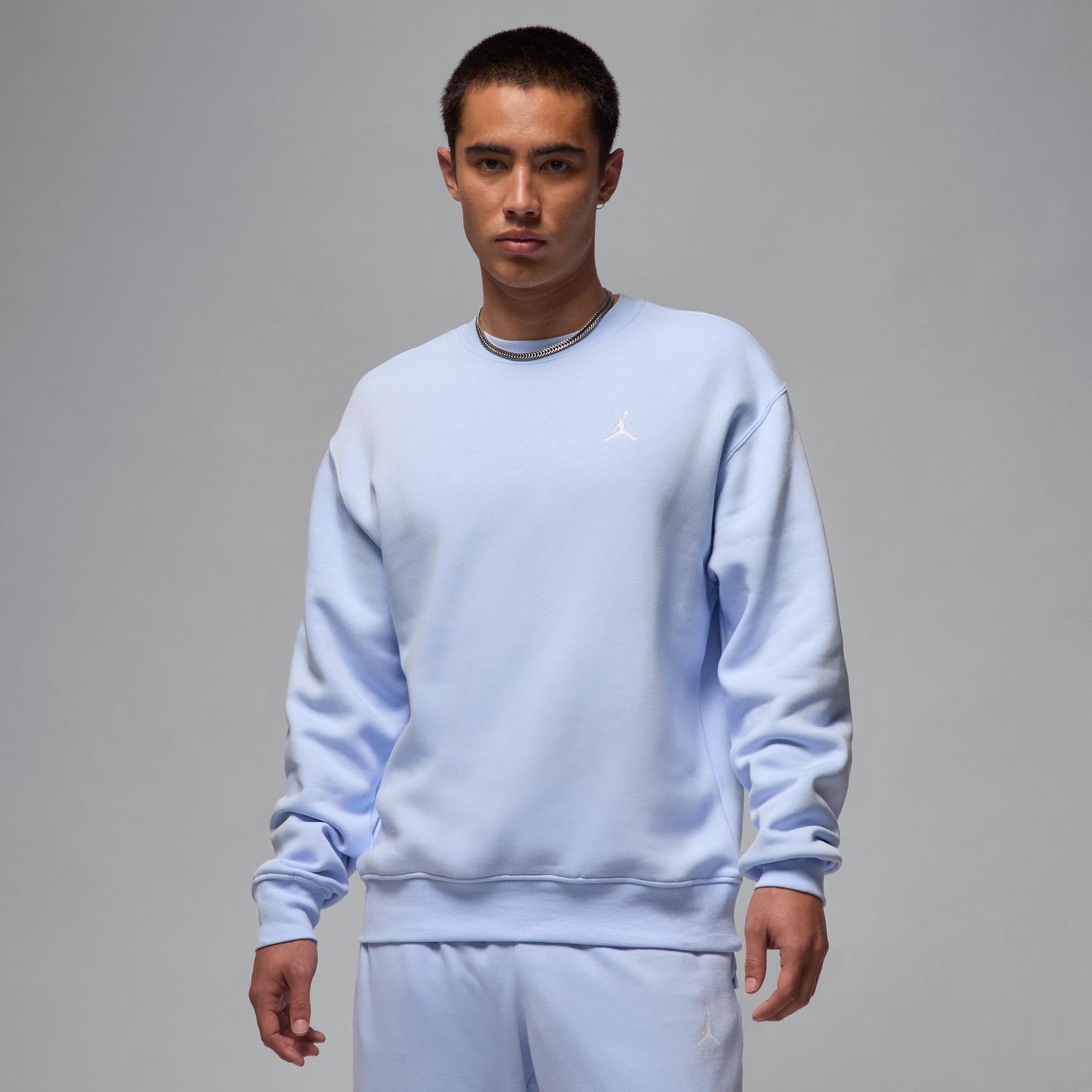 Mikina Jordan Jordan Brooklyn Fleece Crew Sweatshirt Modrá | FV7293-407, 0