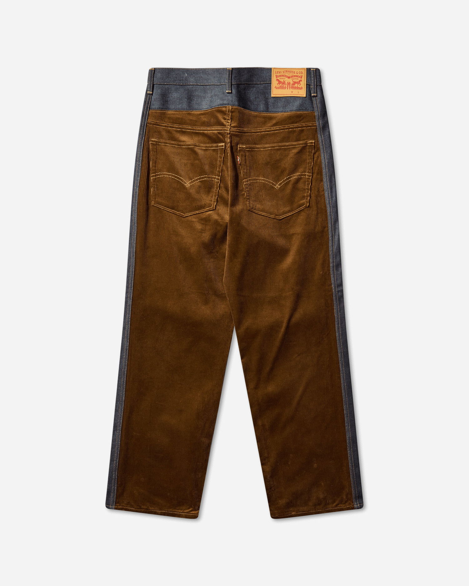 Nohavice Junya Watanabe Contrast Trim Trousers Hnedá | WP-P202-W25 1, 0