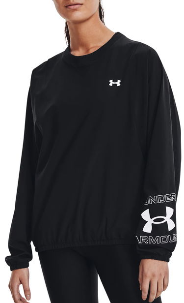 Mikina Under Armour Sweatshirt Woven Graphic Čierna | 1369891-001, 0