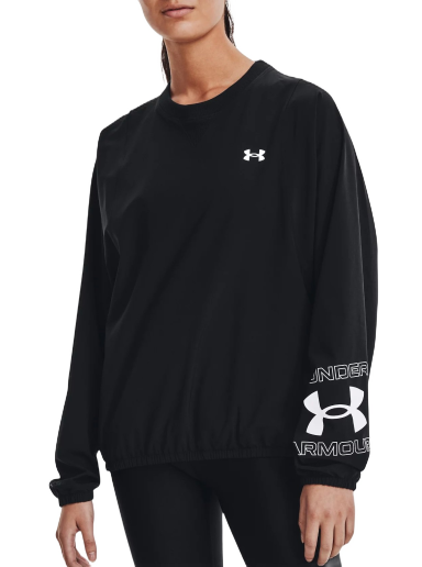 Mikina Under Armour Sweatshirt Woven Graphic Čierna | 1369891-001