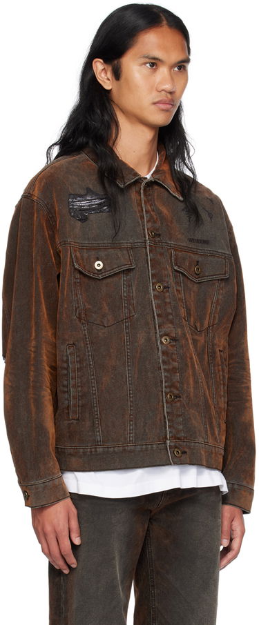 Bunda We11done We11done Distressed Denim Jacket Hnedá | WD-DJ2-24-399-M-BK, 1