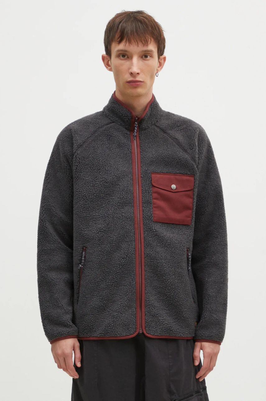 Mikina FJÄLLRÄVEN Pile Fleece Jacket With Chest Pocket Šedá | F84158.030.352, 0