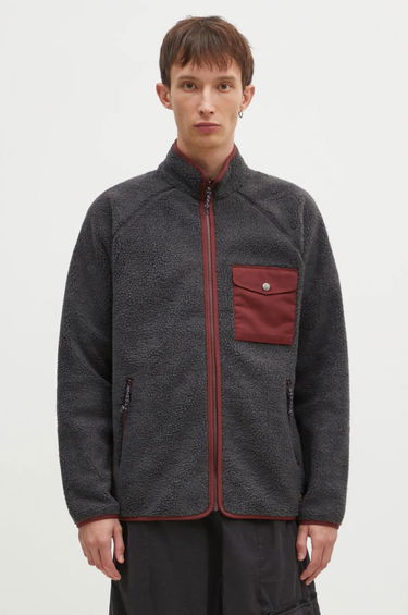 Mikina FJÄLLRÄVEN Pile Fleece Jacket With Chest Pocket Šedá | F84158.030.352, 0