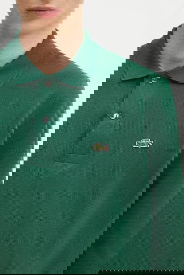 Polo tričko Lacoste Cotton Long-Sleeve Polo Zelené | L1312.032, 3