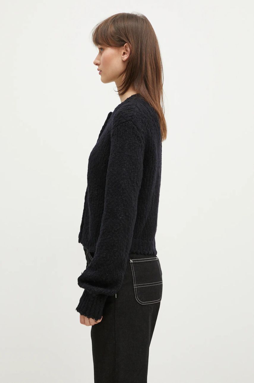 Sveter Samsoe Samsoe Samsoe Samsoe Sameryem Wool Cardigan Čierna | F24400084, 1