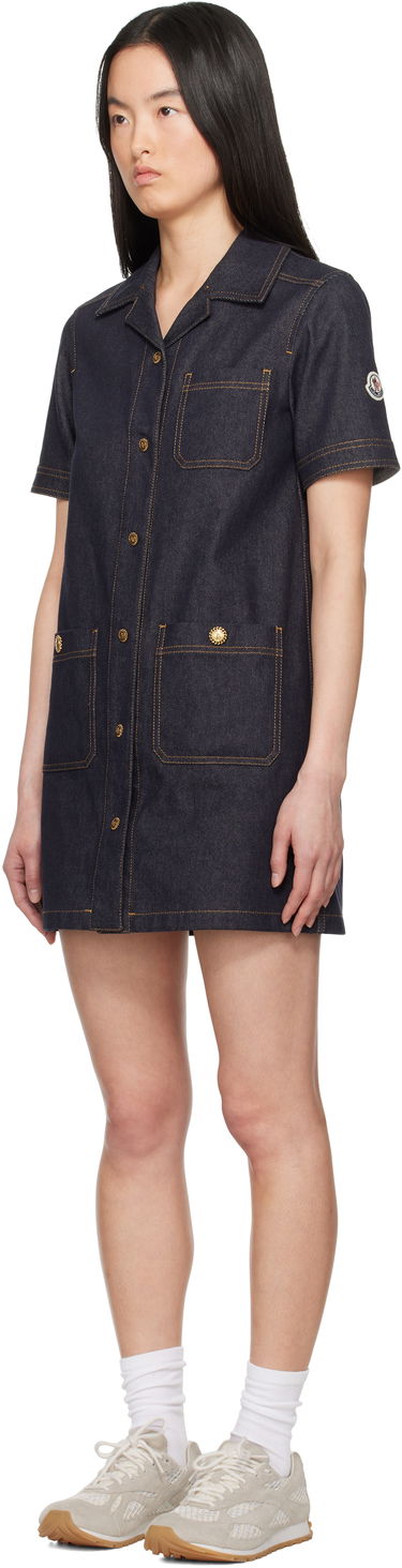 Šaty Moncler Moncler Denim Shirt Dress Modrá | K10932G00007597BH, 3