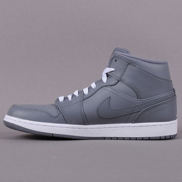 Tenisky a topánky Jordan Air Jordan 1 Mid ''Grey White'' Šedá | 554724 003, 0