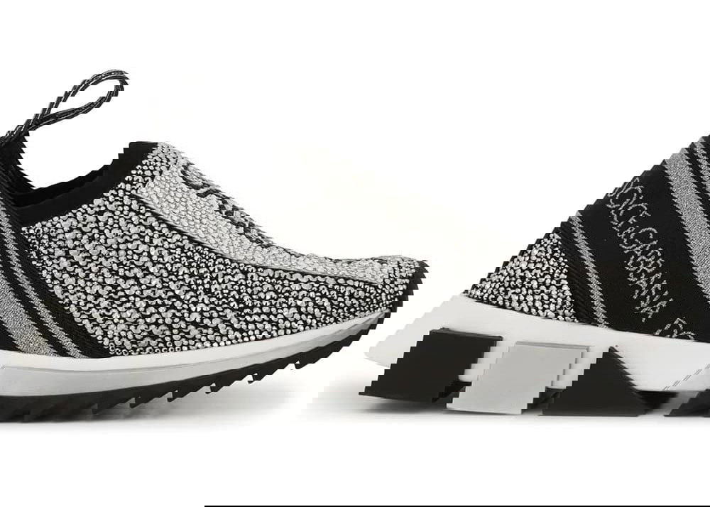 Tenisky a topánky Dolce & Gabbana Sorrento Slip On Grey Crystal W Šedá | CK1644AZ2938B836, 0