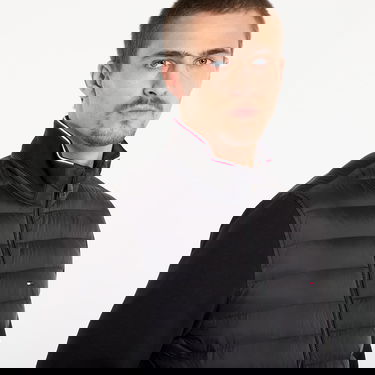 Prešívaná bunda Tommy Hilfiger Jacket Mix Media Ess Rwb Stand Collar Čierna | MW0MW41329 BDS, 2