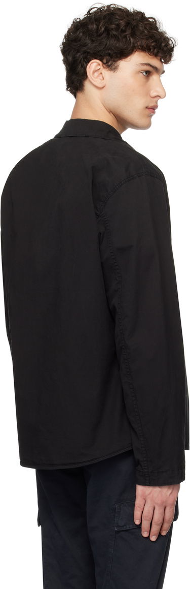 Košeľa Stone Island Stone Island Supima Cotton Twill Stretch-TC Overshirt Čierna | K1S15 1200033 S0010, 2