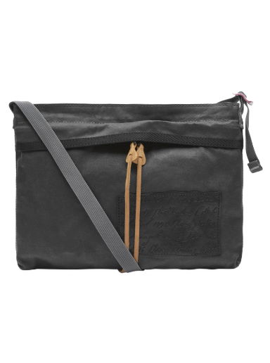 Taška cez rameno Acne Studios Andemer Wax Cross Body Bag Šedá | C10181-AMA