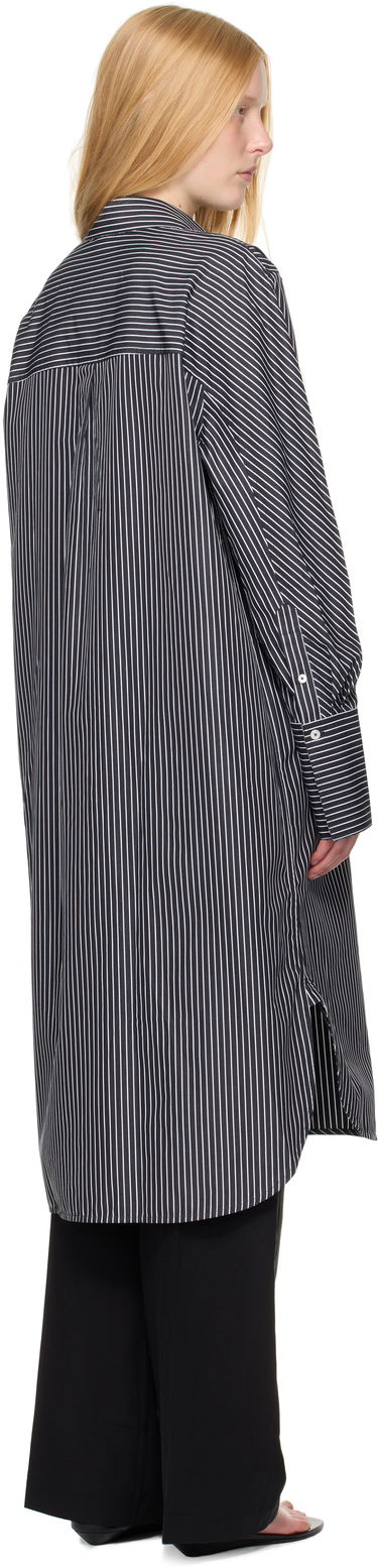 Šaty TOTEME TOTEME Striped Shirt Dress Čierna | 253-WRD0201-FB0436, 2