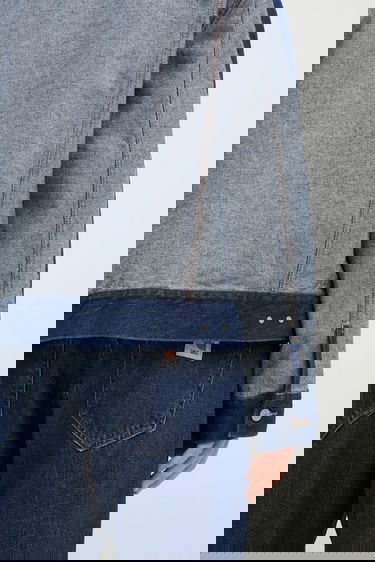 Bunda Maison Margiela Denim Jacket with Contrast Stitching Modrá | SH0AM0038, 5