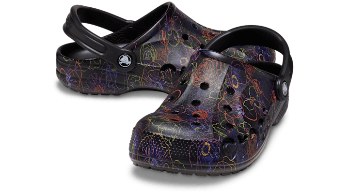 Tenisky a topánky Crocs Baya Floral Clogs Čierna | 210450-001, 1
