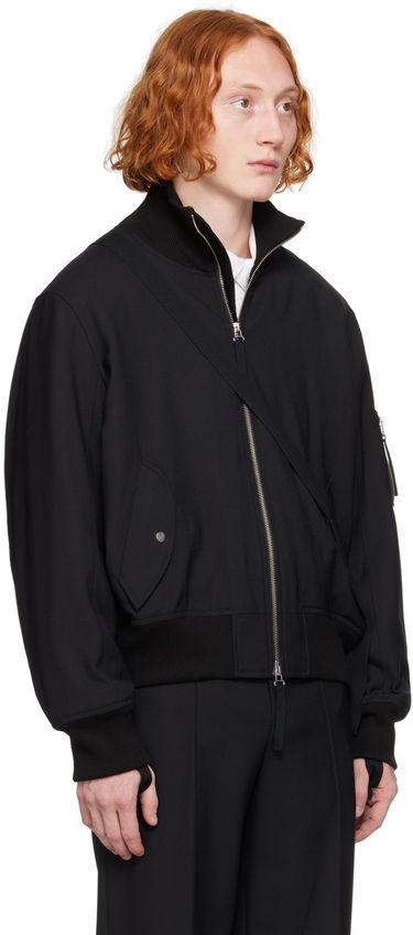 Bomber bunda Helmut Lang Seatbelt Bomber Jacket Čierna | O02HM102, 3