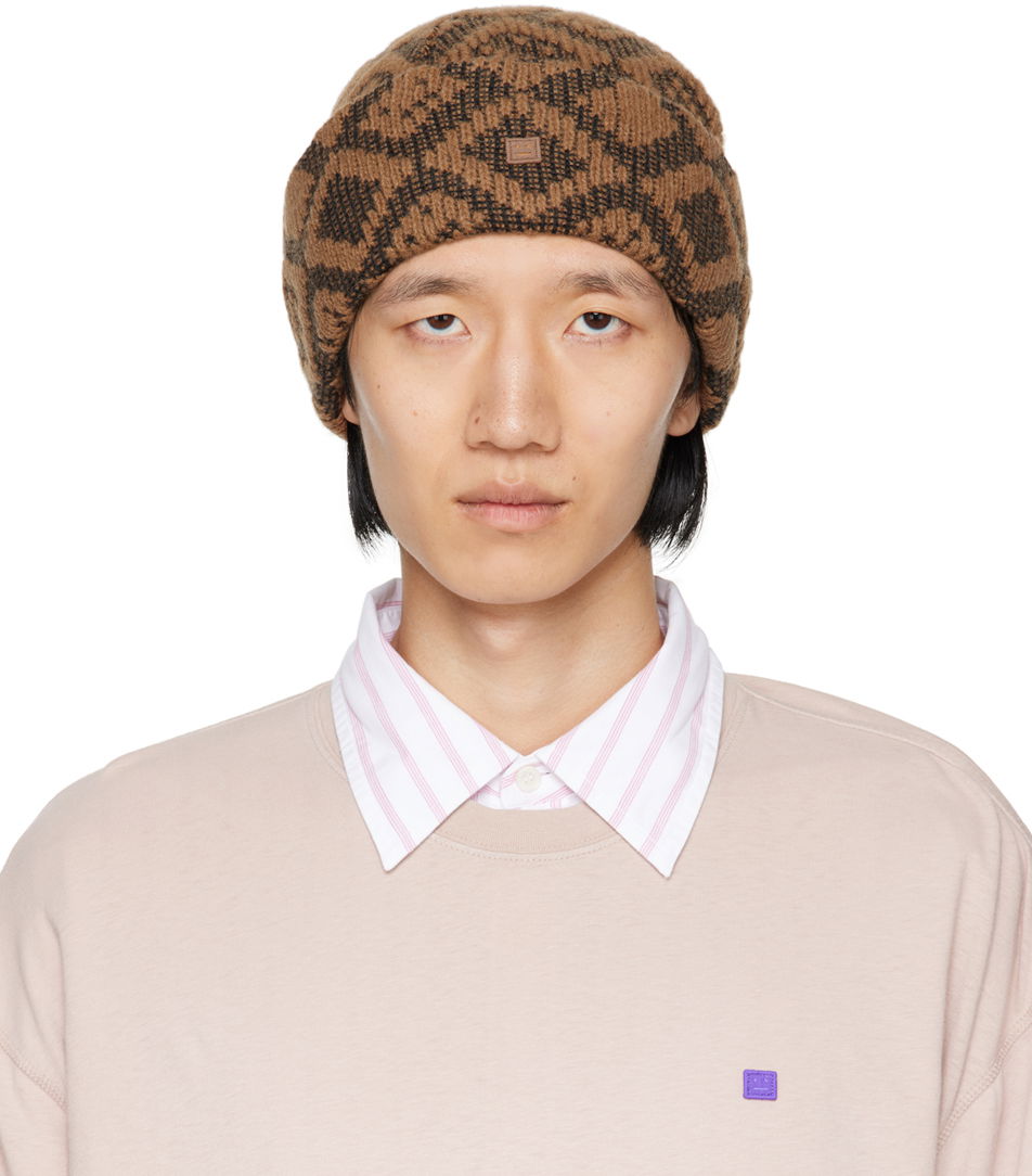 Kulicha Acne Studios Tiles Beanie Hnedá | C40287-, 0