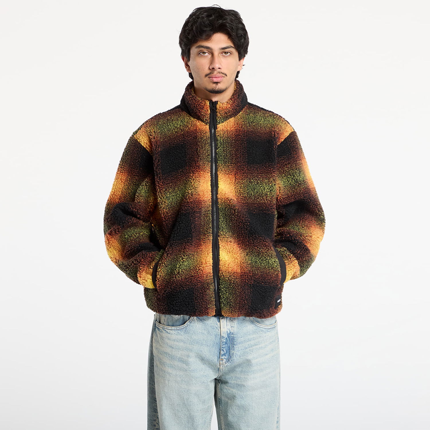 Bunda Vans Heights Herritage Plaid Sherpa Full Zip Jacket Rôznofarebný | VN000PTBF0W1, 0