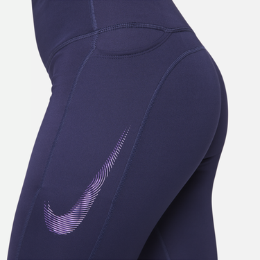 Legíny Nike Mid-Rise 7/8 Graphic Leggings with Pockets Navy | FB4656-555, 3