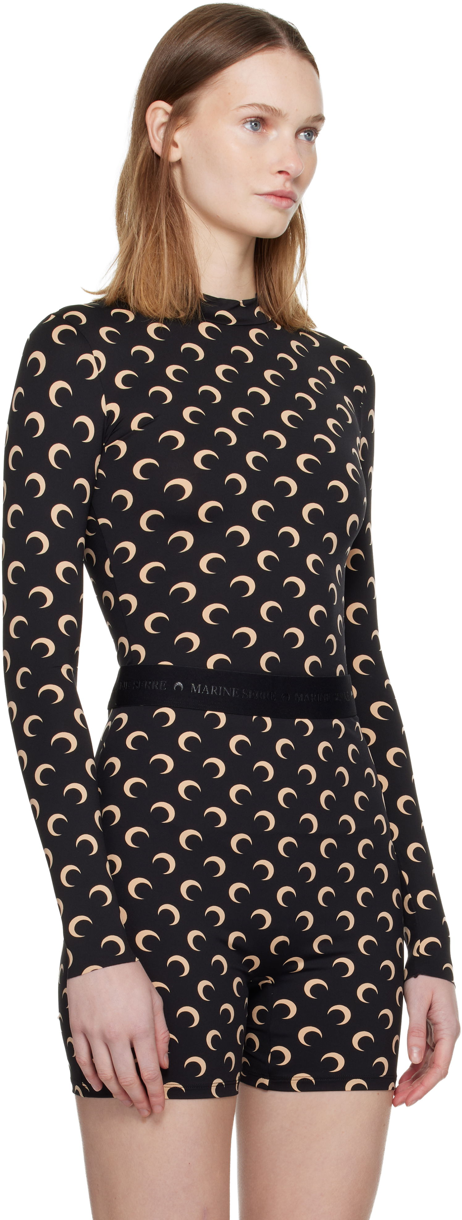 Long Sleeve T-Shirt Moon Print