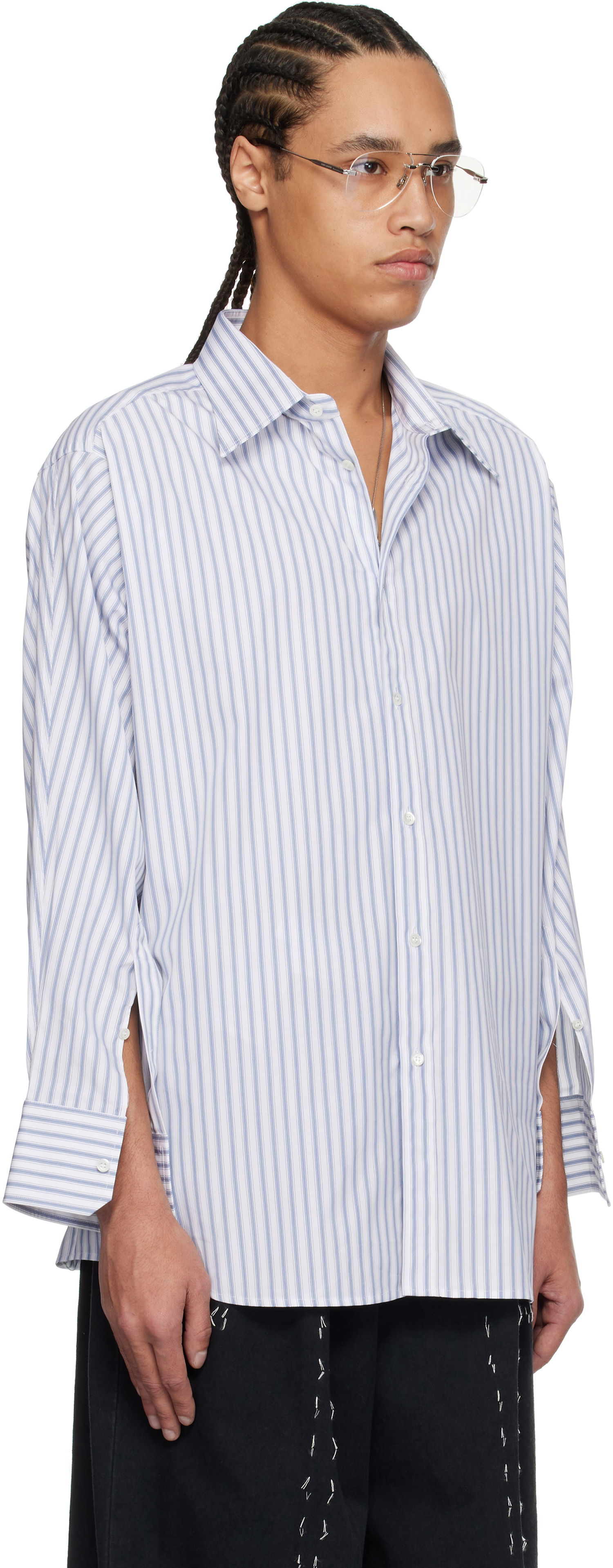 Košeľa Maison Margiela Maison Margiela Stripe Cotton Shirt Biela | S50DT0049 M35311, 1