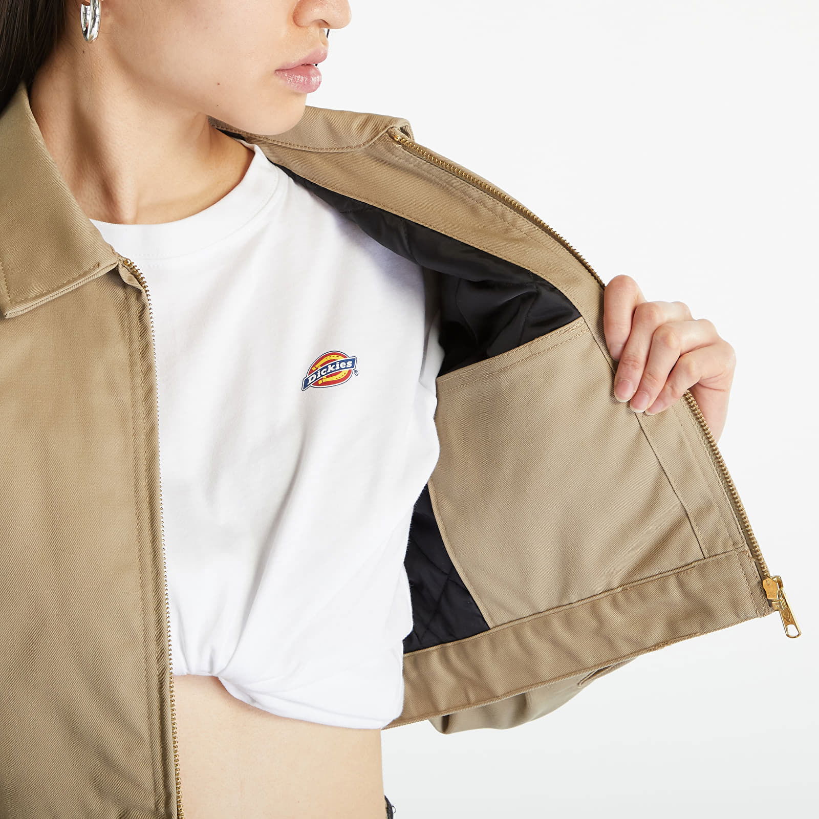 Lined Eisenhower Cropped Rec Jacket