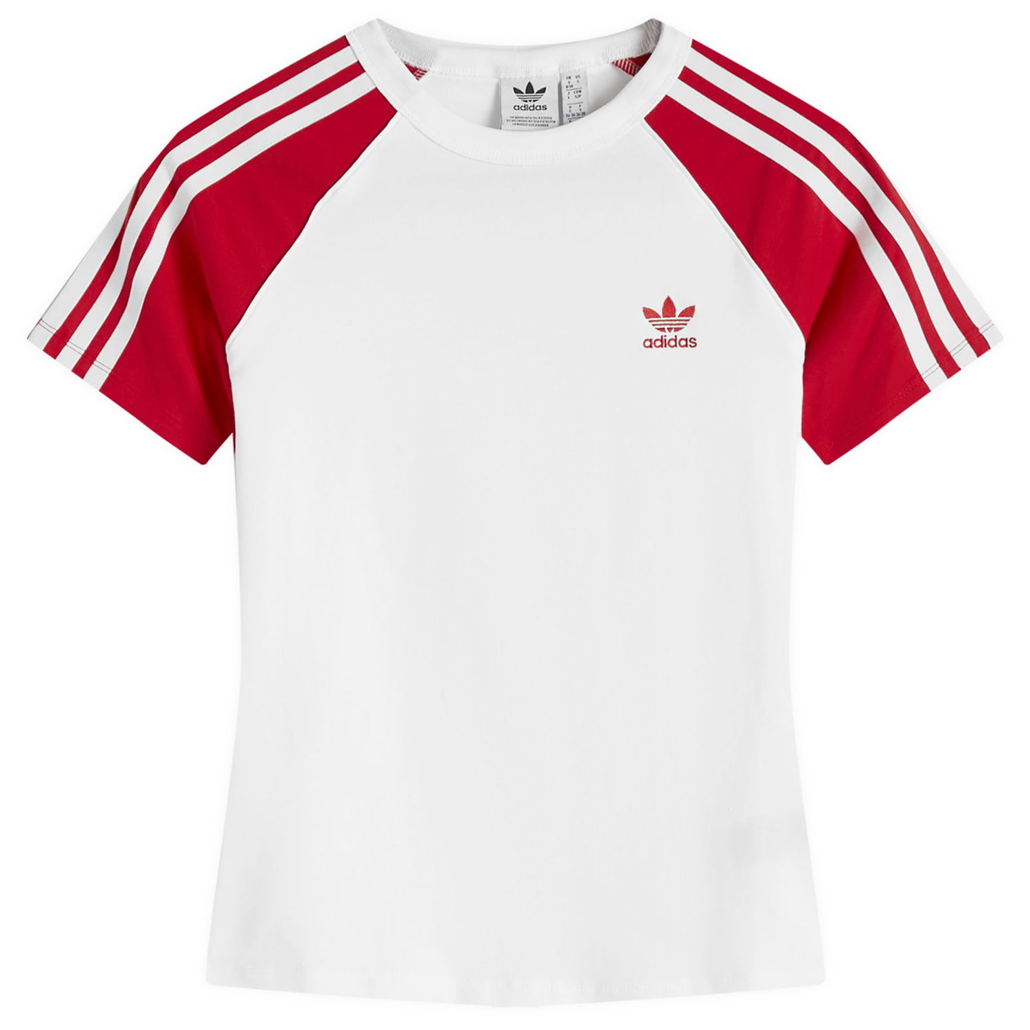 Tričko adidas Originals Three Stripe Slim T-Shirt Biela | JD0835, 0