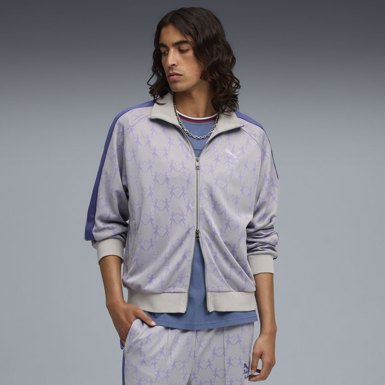 Bunda Puma KIDSUPER T7 Track Jacket Fialová | 632373_63, 0