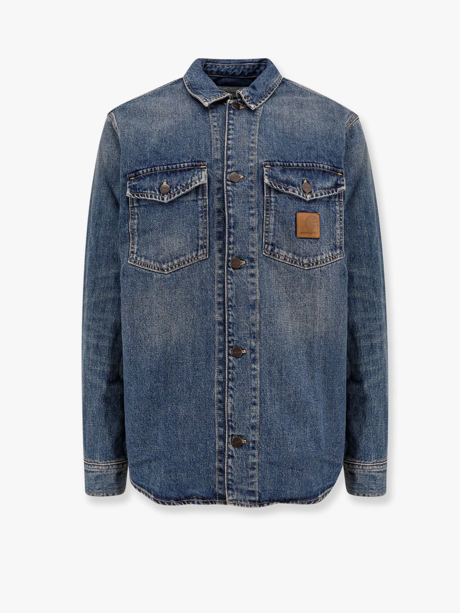 Košeľa Carhartt WIP Denim Shirt Jacket Modrá | I034735014Q, 0