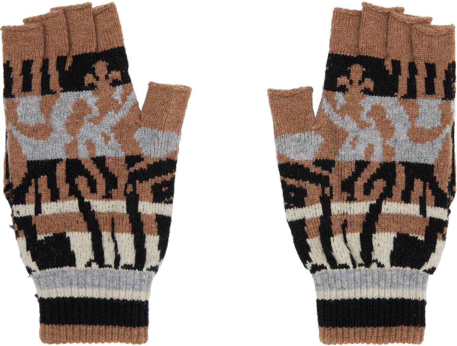 Rukavice Vivienne Westwood Vivienne Westwood Knitted Patterned Fingerless Gloves Rôznofarebný | 8202003D-K006O-, 1
