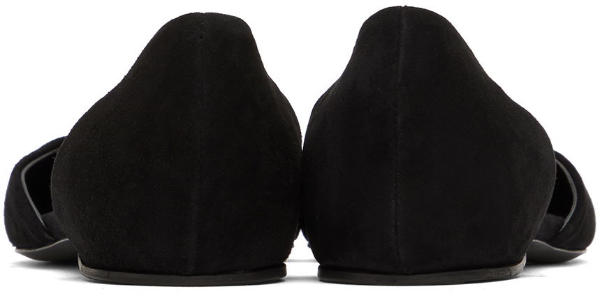 Tenisky a topánky TOTEME Totême Suede T-Strap Ballerina Flats Čierna | 234-WLGSE082-LE0012, 1