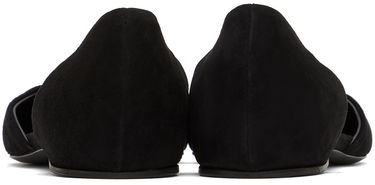 Tenisky a topánky TOTEME Totême Suede T-Strap Ballerina Flats Čierna | 234-WLGSE082-LE0012, 1