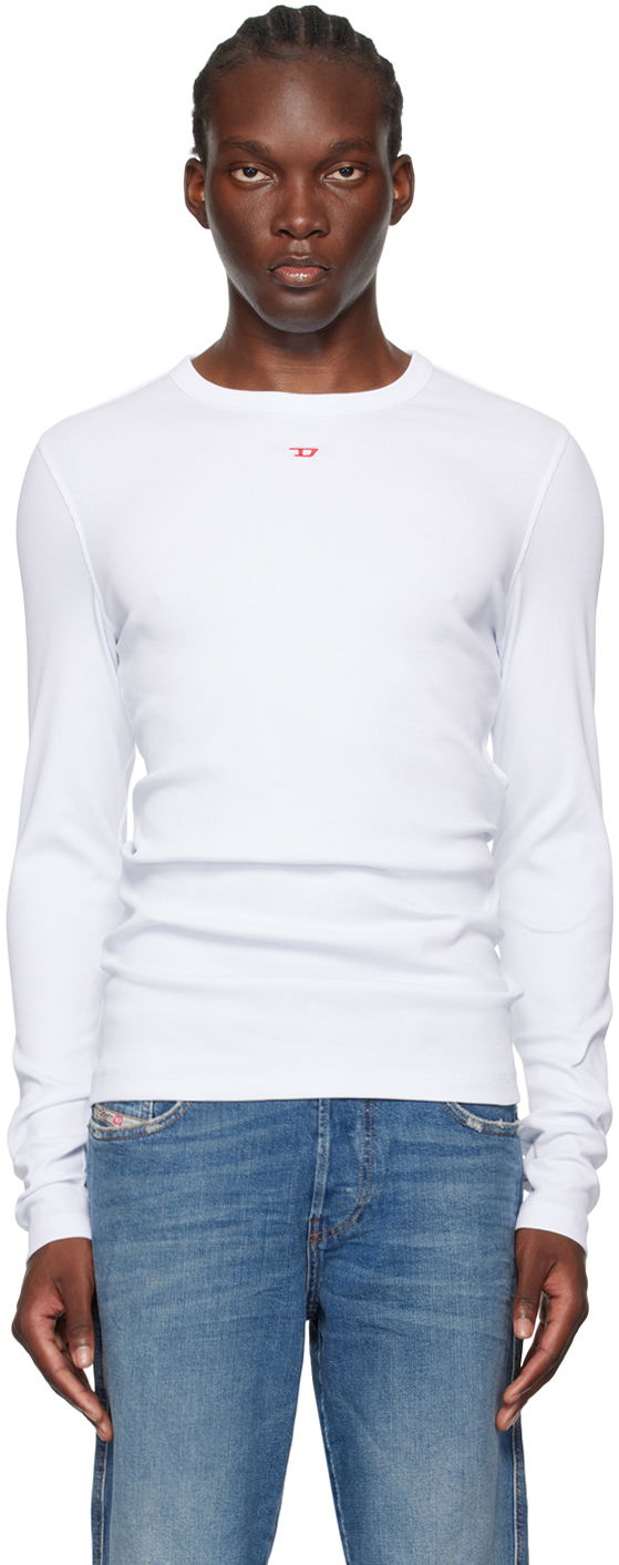 Tričko Diesel Long Sleeve T-Shirt Biela | A14951-0EJAI-100, 0