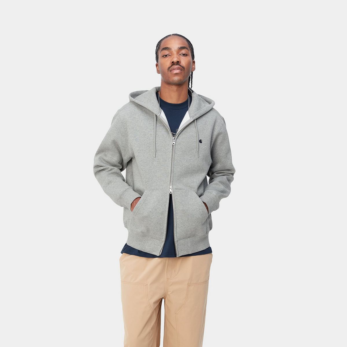 Bunda Carhartt WIP Hooded Madison Jacket Šedá | A212047_V6_XX, 0