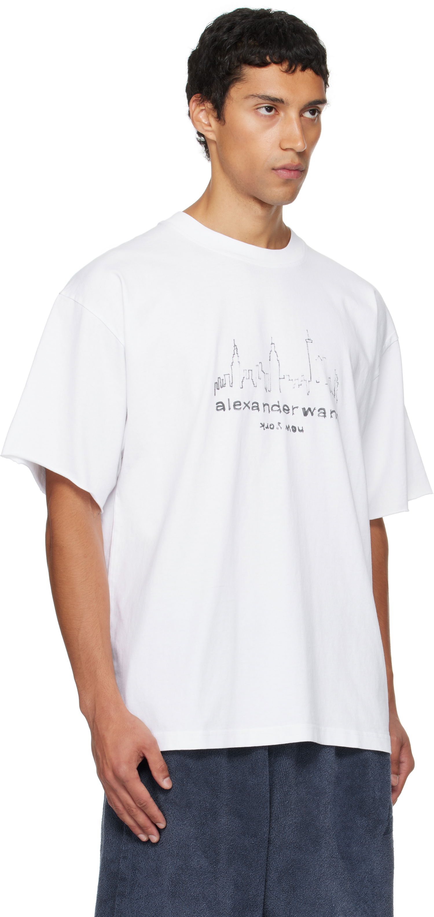 Tričko Alexander Wang Alexander Wang Graphic Short Sleeve T-Shirt Biela | UCC3251842, 1