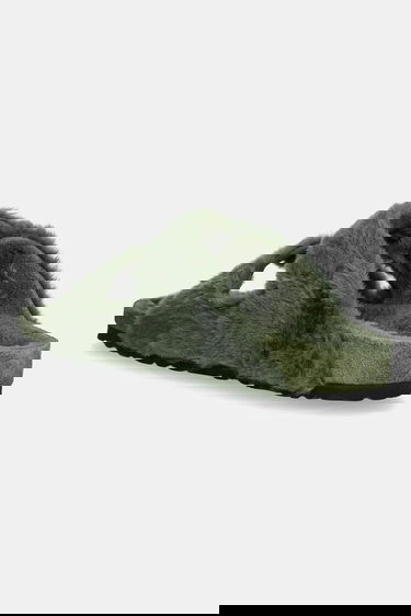 Tenisky a topánky Birkenstock Birkenstock 1774 Arizona BB Furry Slides Zelené | 1030001, 2