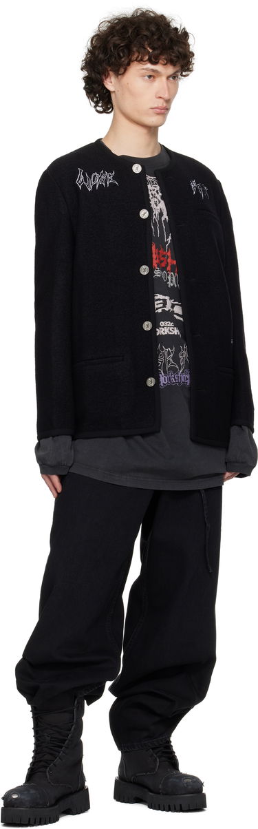Bunda 032C Ghost Writer Wool Jacket Čierna | S25-MRW-1701-000, 3
