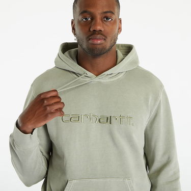 Mikina Carhartt WIP Hooded Duster Sweat UNISEX Yucca Garment Dyed Zelené | I030145.1CTGD, 3