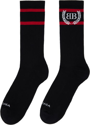Ponožky Balenciaga Balenciaga Laurel Classic Socks Čierna | 8294464F1B51074, 1